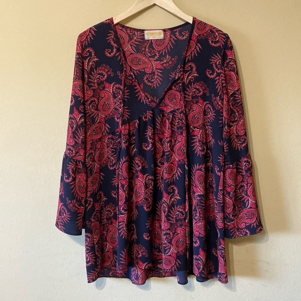Let Them Eat Cake Bell Sleeve Tunic